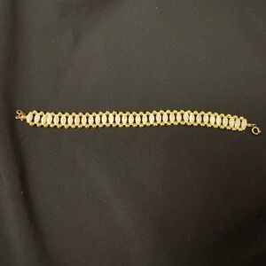 Pretty Gold and Cream Bracelet